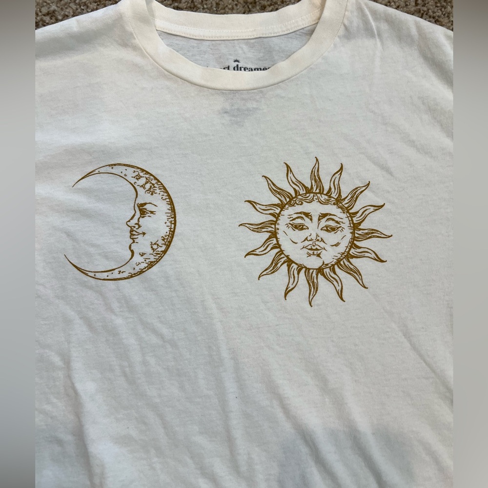 Sun and Moon ivory crop top ladies size M. - Picture 6 of 7